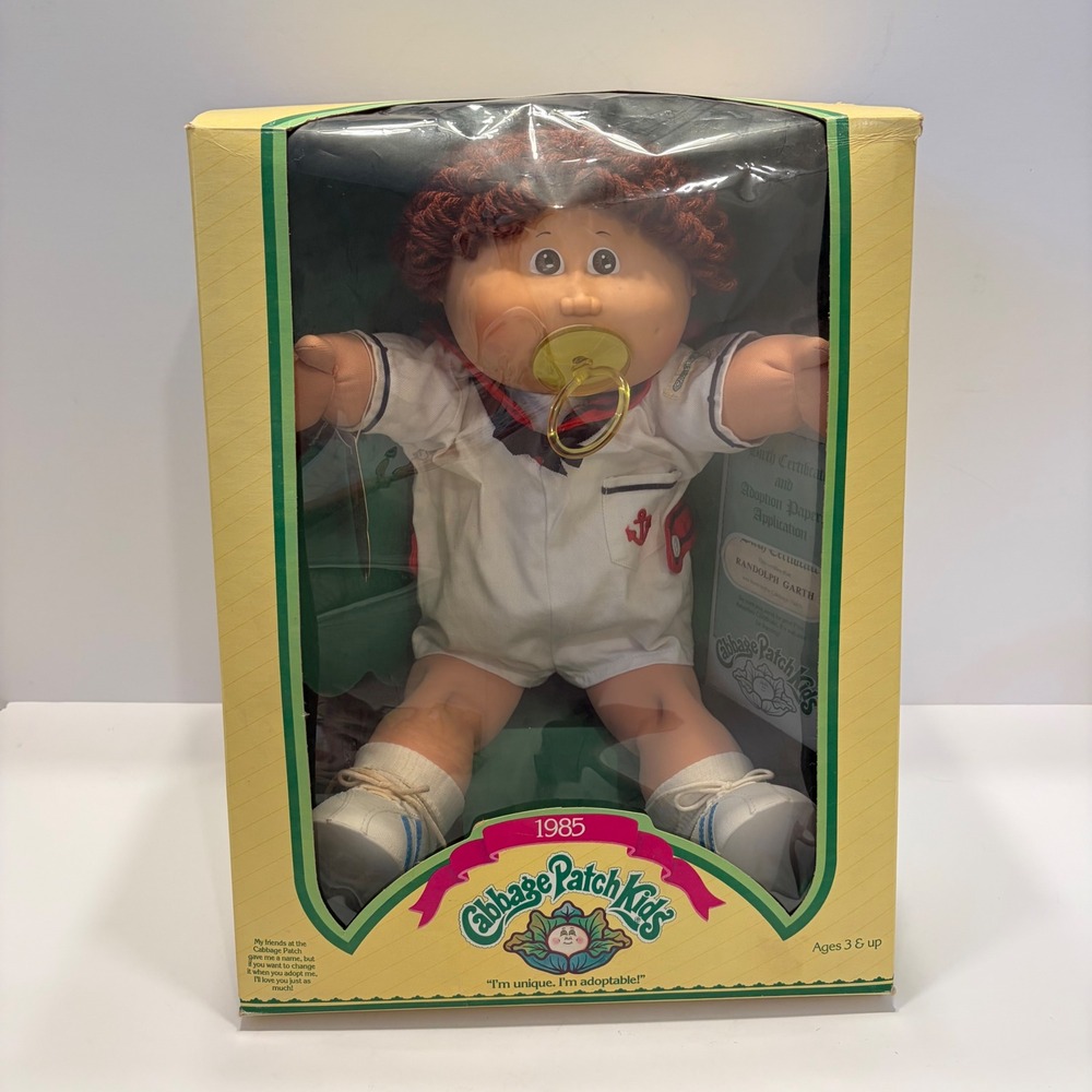 Vintage 1985 Cabbage Patch Kids Randolph Garth Doll Sailor Outfit Original Box